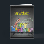 **BROTHER** WRITING IS ON THE WALL BIRTHDAY CARD<br><div class="desc">TELL YOUR ***TWIN*** HOW MUCH YOU WISH HER A "VERY HAPPY BIRTHDAY"THANKS FOR STOPPING BY 1 OF MY 8 STORES!!</div>