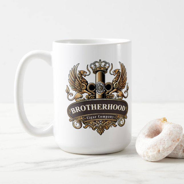 Brotherhood Cigar Company  Coffee Mug (With Donut)