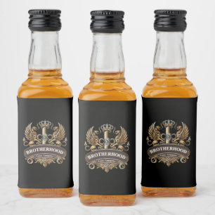Brotherhood Cigar Company Liquor Bottle Label