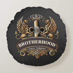 Brotherhood Cigar Company Round Cushion