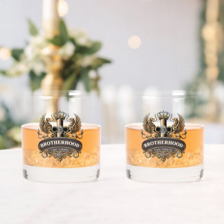 Brotherhood Cigar Company  Whiskey Glass