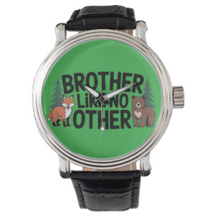 Brotherhood Graphic: Fox and Bear Illustration Watch