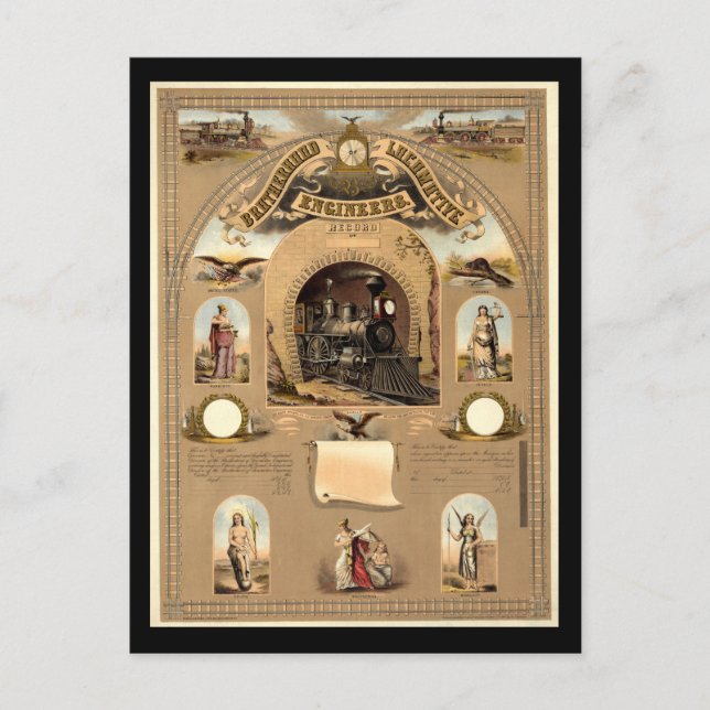 Brotherhood of Locomotive Engineers Postcard (Front)