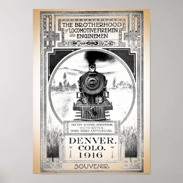 Brotherhood of Locomotive Firemen and Enginemen Poster (Front)