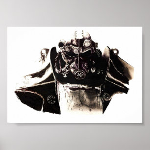 Brotherhood of steel soldier poster