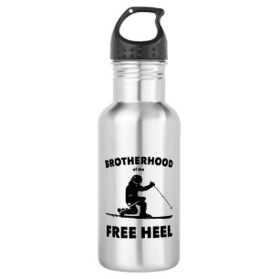 Brotherhood Of The Free Heel Telemark Skiing 532 Ml Water Bottle