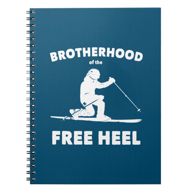 Brotherhood Of The Free Heel Telemark Skiing Notebook (Front)