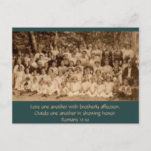 Brotherly Love: Country Church Revival circa 1900 Postcard