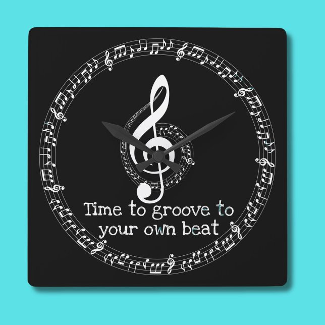 Brother's Christmas Music Note Wall Clock Musician (Creator Uploaded)