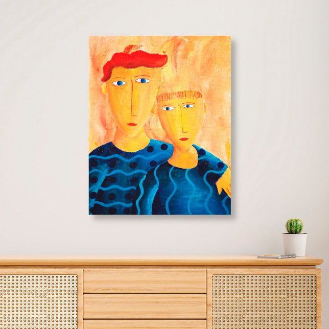 Brothers Contemporary Painting Fine Art Canvas Pri (Creator Uploaded)
