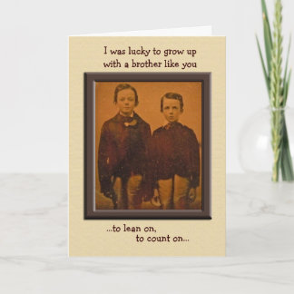 Brothers Humourous Birthday Card