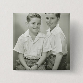 Brothers in Studio 15 Cm Square Badge