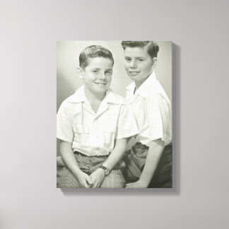 Brothers in Studio Canvas Print
