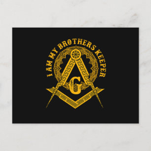 Brothers Keeper Illuminati Symbol Masonic Conspira Postcard