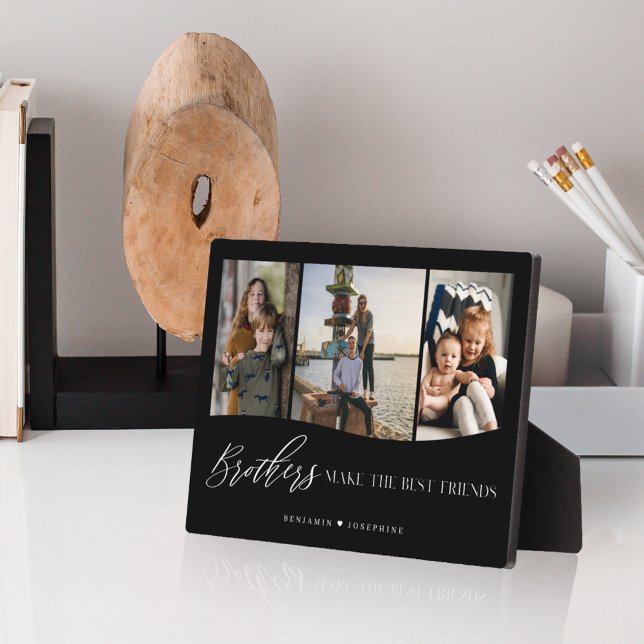 Brothers Make The Best Friends 3 Photo Keepsake Plaque (Creator Uploaded)