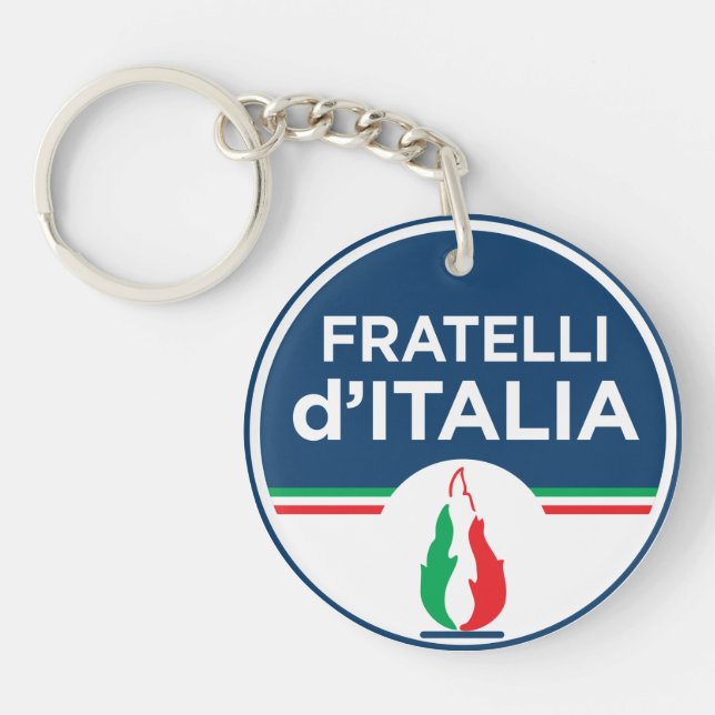 Brothers of Italy (Italian: Fratelli d'Italia, FdI Key Ring (Front)