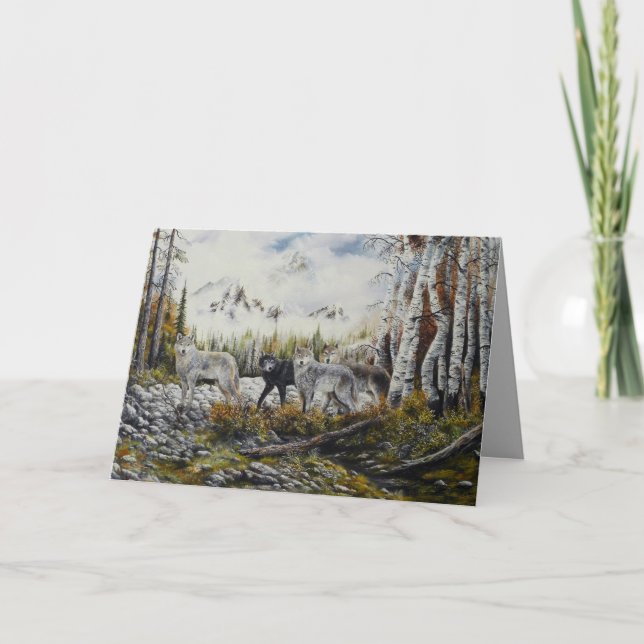 Brothers~Oil Painting by David Paul Holiday Card (Front)