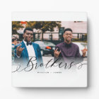 Brothers Script Gift For Brothers Photo Keepsake