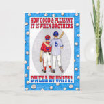 Brothers Unity Birthday Card<br><div class="desc">Show your brother or baseball fan your affection with this sweet card. Psalm 133:1</div>