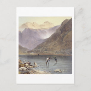 Brothers Water, detail of ice skaters, from 'The E Postcard