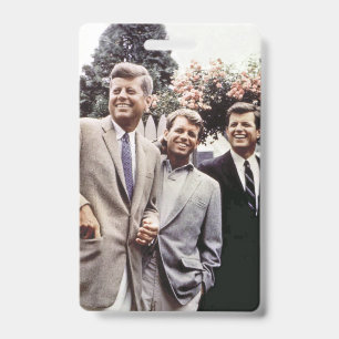 Brothers with President John Kennedy White House ID Badge