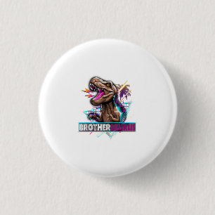 Brothersaurus Dinosaur Family Gift For Brother 3 Cm Round Badge