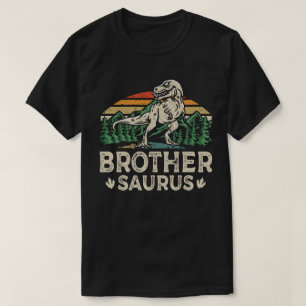 Brothersaurus Dinosaur T Rex Brother Saurus Funny T-Shirt