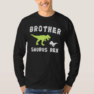 Brothersaurus Rex 2 Kids Sunset For Fathers Day T-Shirt