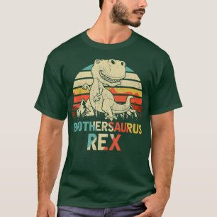 Brothersaurus Rex Dinosaur Fathers Day T-Shirt