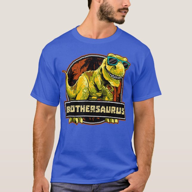 Brothersaurus Shirt T rex Brother Saurus Boys (Front)