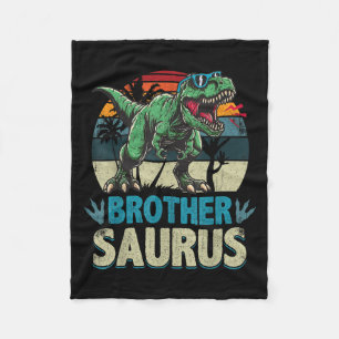 Brothersaurus T Rex Dinosaur Brother Saurus Family Fleece Blanket