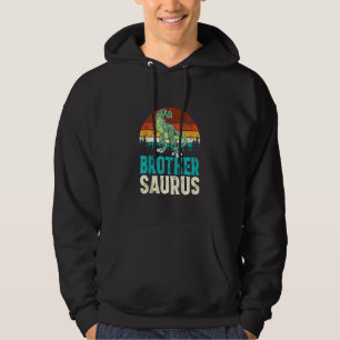 Brothersaurus T Rex Dinosaur Brother Saurus Family Hoodie