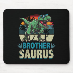 Brothersaurus T Rex Dinosaur Brother Saurus Family Mouse Mat