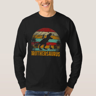 Brothersaurus T-Rex Dinosaur Fathers Day For Broth T-Shirt