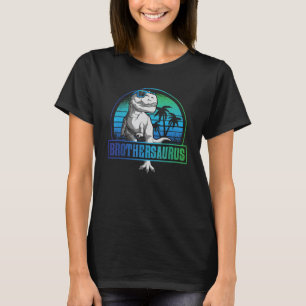 Brothersaurus T Rex Funny Dinosaur Boy Brother Sau T-Shirt