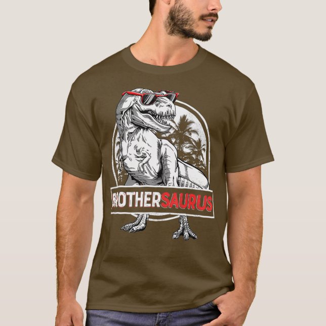 Brothersaurus T shirt T rex Brother Saurus Boys (Front)