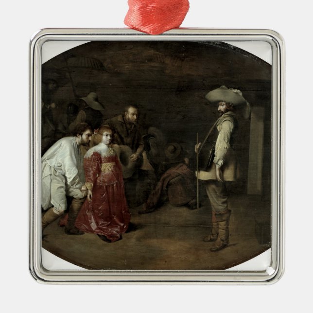 Brought Before the Captain Metal Tree Decoration (Front)