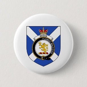 Broun (Brown) 6 Cm Round Badge