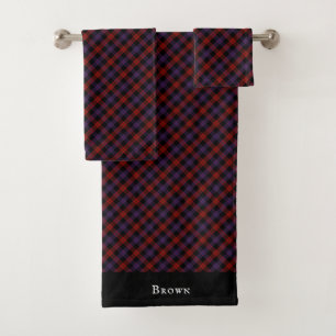 Broun Grady Clan Tartan Bathroom Linens Bath Towel Set
