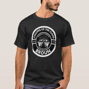 Broun Scottish Torch Light Ceremony Highland Games T-Shirt