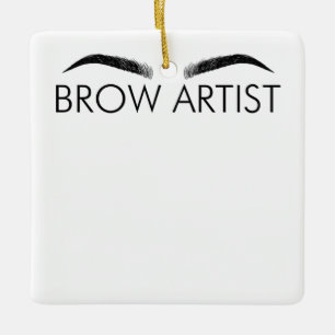 Brow Artist Brow Lounge Eyebrow Lover Br Ceramic Ornament