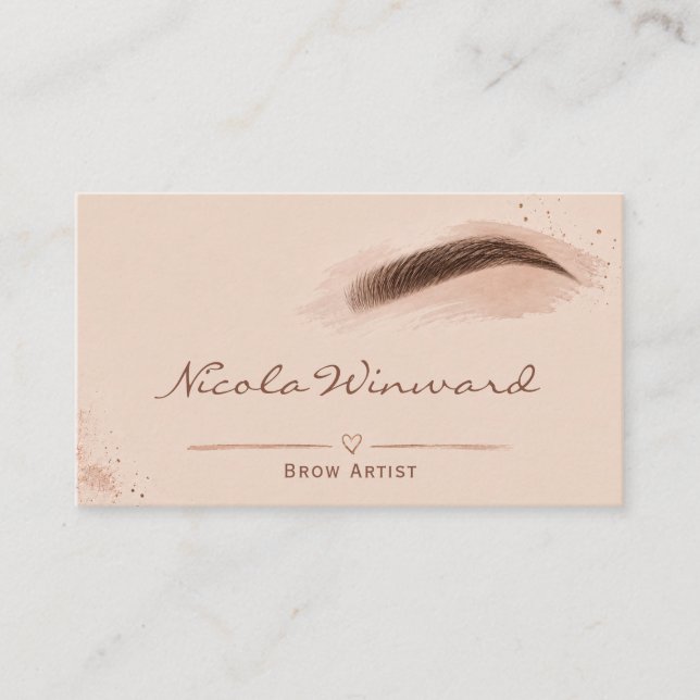 Brow Artist Business Card (Front)