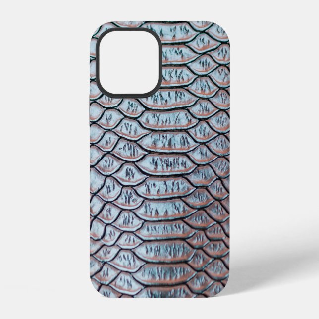 brow snakeskin pattern texture backgroundleather,t iPhone case (Back)