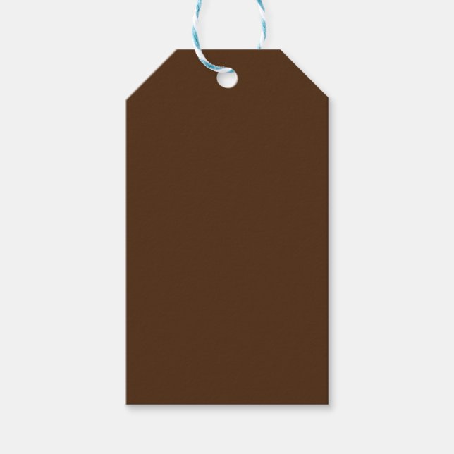Brown #4D2A10, Crocodile Gift Tags (Front)