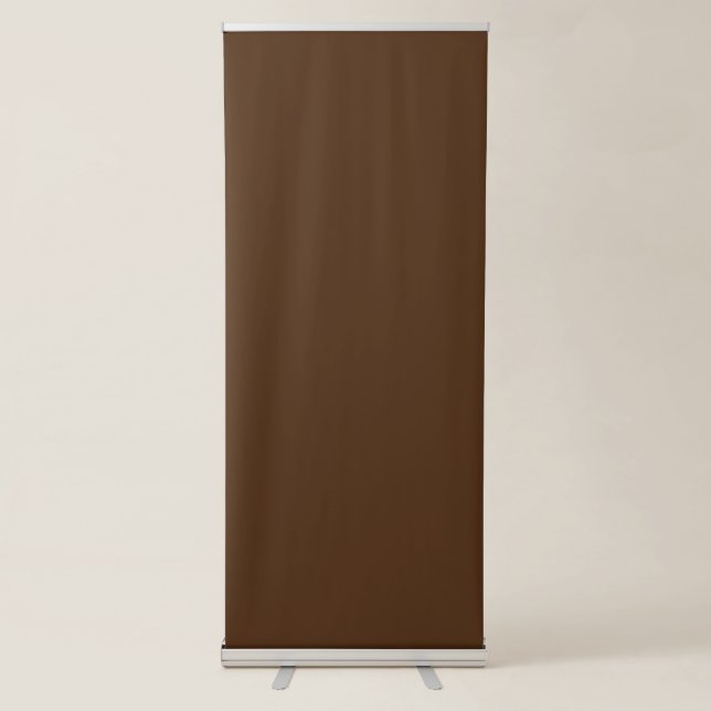 Brown #4D2A10, Crocodile Retractable Banner (Front)