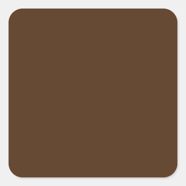 Brown #4D2A10, Crocodile Square Sticker (Front)