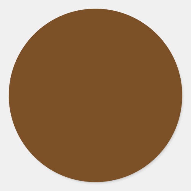 Brown 663300 classic round sticker (Front)