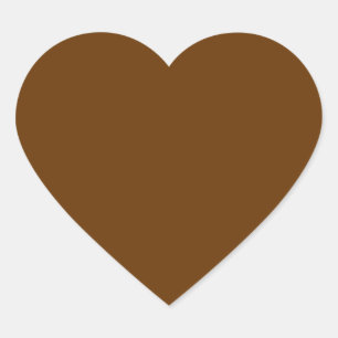 Brown 663300 heart sticker