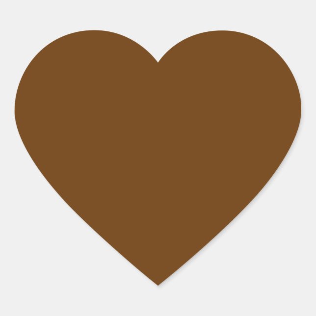 Brown 663300 heart sticker (Front)