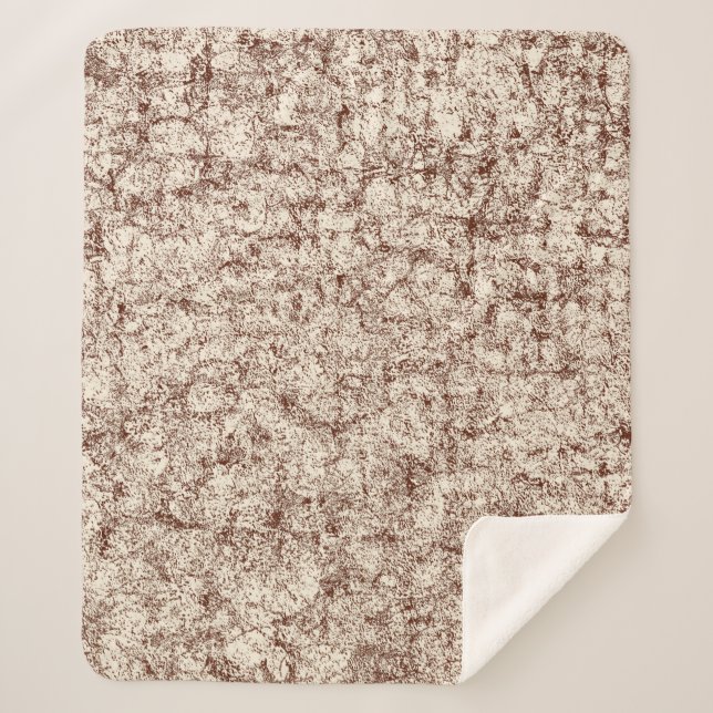 Brown abstract grunge backgroundabstract, ancient, sherpa blanket (Front)
